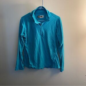 Alpine Design Women’s Quarter-Zip Pullover – Large – Blue